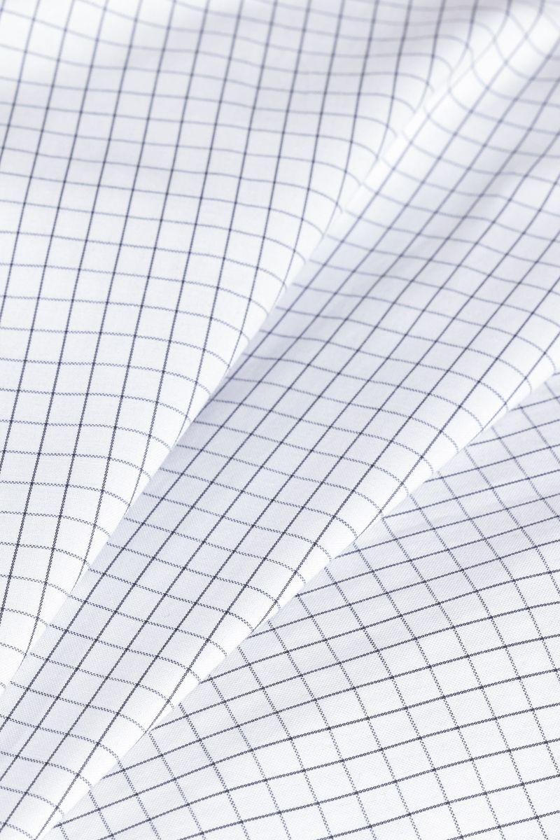 Camisa Aramis Regular Tricoline Xadrez Branco e Preto - 6