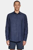 Camisa Aramis Manga Longa Slim em Linho Marinho - 2