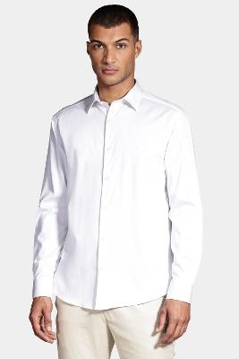 Camisa Aramis Manga Longa Slim Cetim Branco