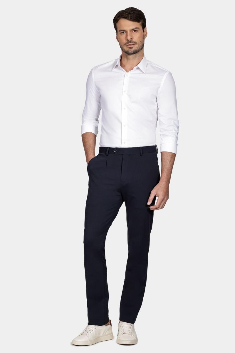 Camisa Aramis Slim Pima Stretch Maquinetada Branco - 2