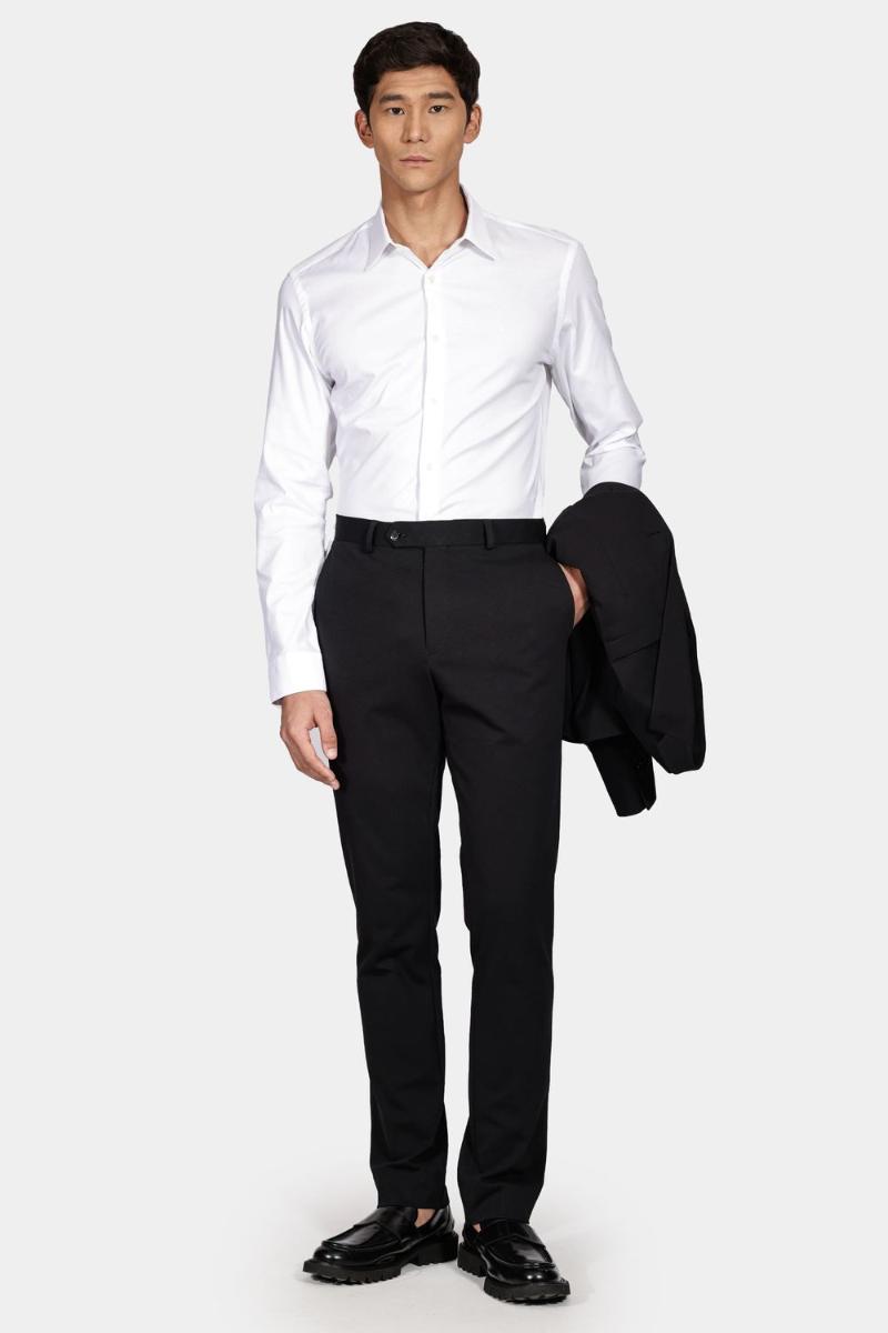 Camisa Aramis Slim Pima Stretch Maquinetada Branco - 2