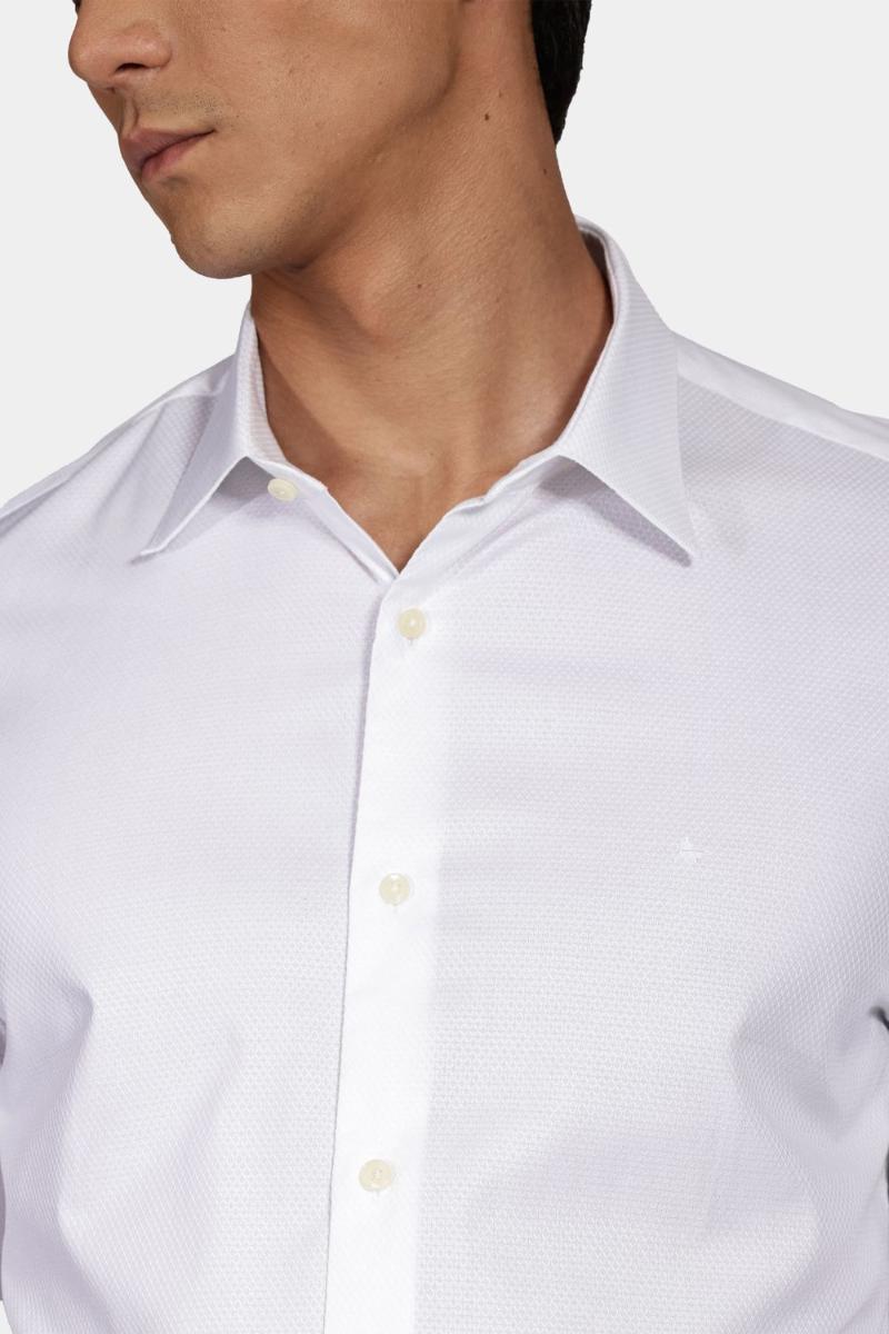 Camisa Aramis Slim Pima Stretch Maquinetada Branco - 3