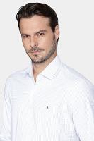 Camisa Aramis Manga Longa Regular Tricoline Xadrez Branco - 2