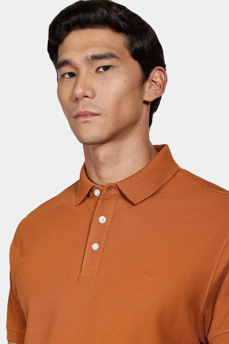 Polo Aramis Piquet Básica Caramelo - 3