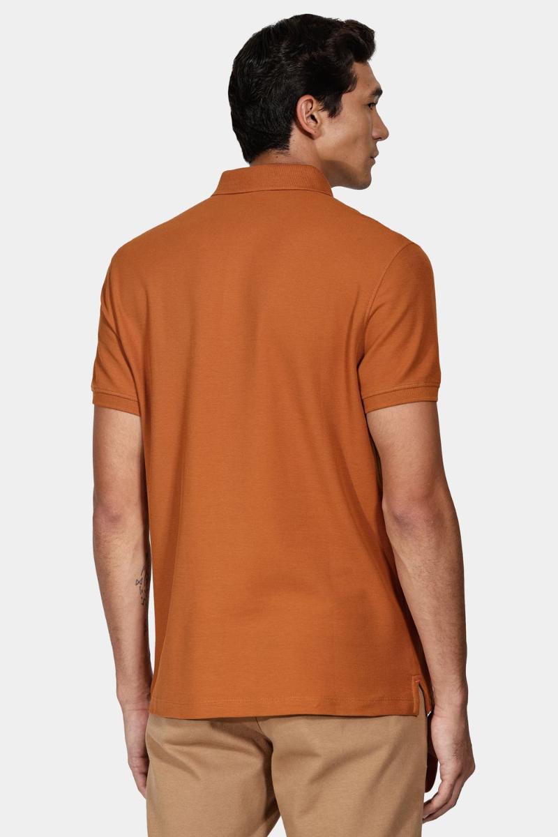 Polo Aramis Piquet Básica Caramelo - 4