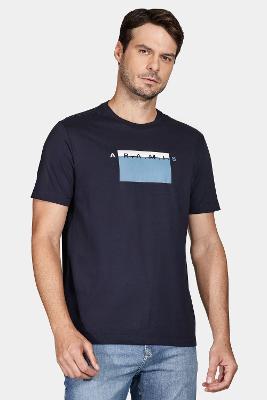 Camiseta Aramis Silk Quadrado Marinho
