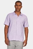 Camisa Aramis Regular Linho Algodão Surat Lilás - 1