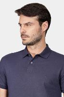 Polo Aramis Malha Lisa Azul Marinho - 3
