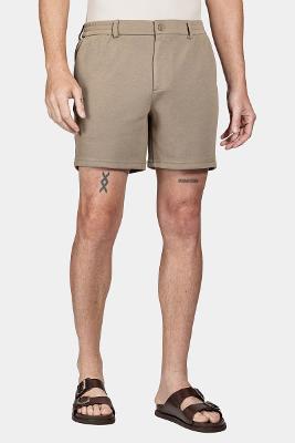 Bermuda Aramis Chino Comfort Knit Textura Caqui