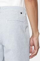 Bermuda Aramis Chino Algodão Maquinetada Azul Claro - 3