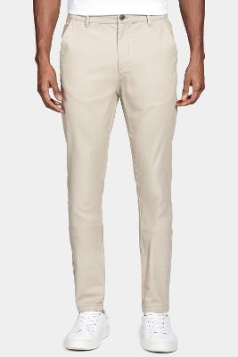 Calça Aramis Chino Algodão Premium Básica Areia