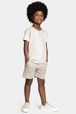 Bermuda Aramis Infantil Confort Chino Color Areia