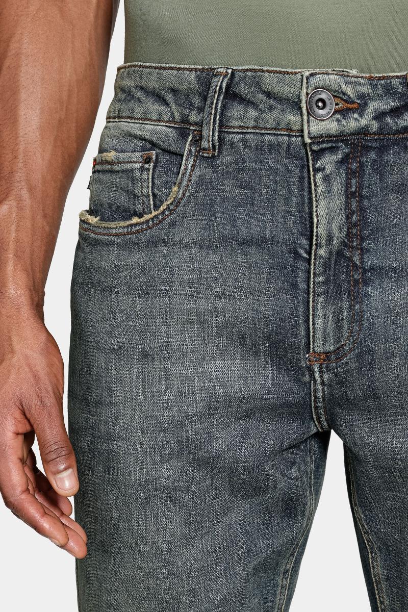 Calca Jeans Regular Red Blue Intense Azul Escuro - 3