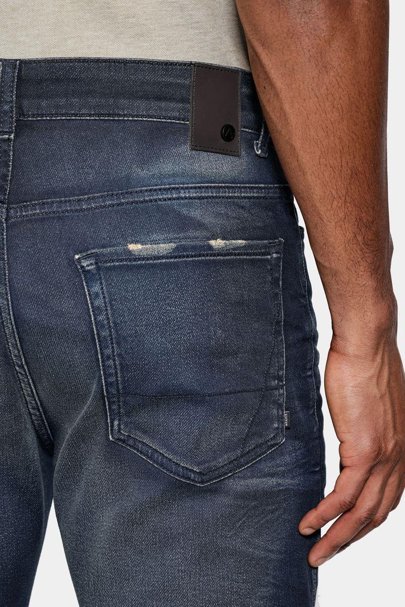 Calça Aramis Jeans Slim Comfort Jateada Azul Escuro - 4