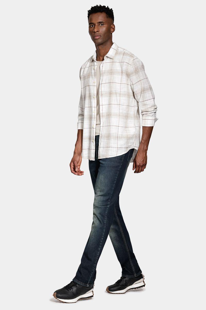 Calça Aramis Jeans Regular Blue Sobretinta Azul Escuro - 2