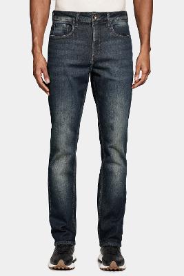 Calca Jeans Regular Blue Sobretinta Azul Escuro