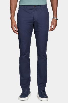 Calça Aramis Chino Algodão Premium Básica Marinho