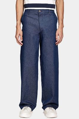Calça Aramis Chino Classica No Wash Azul Escuro