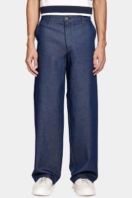 Calça Aramis Chino Classica No Wash Azul Escuro