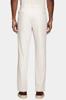 Calça Aramis Alfaiataria Cós Elástico e Bolsos Areia