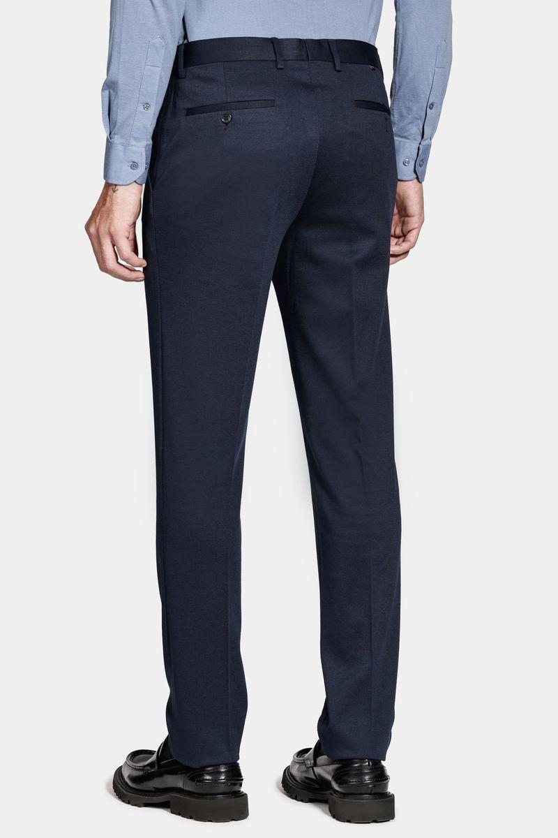 Calça Aramis Alfaiataria Malha Mescla Slim Marinho - 4