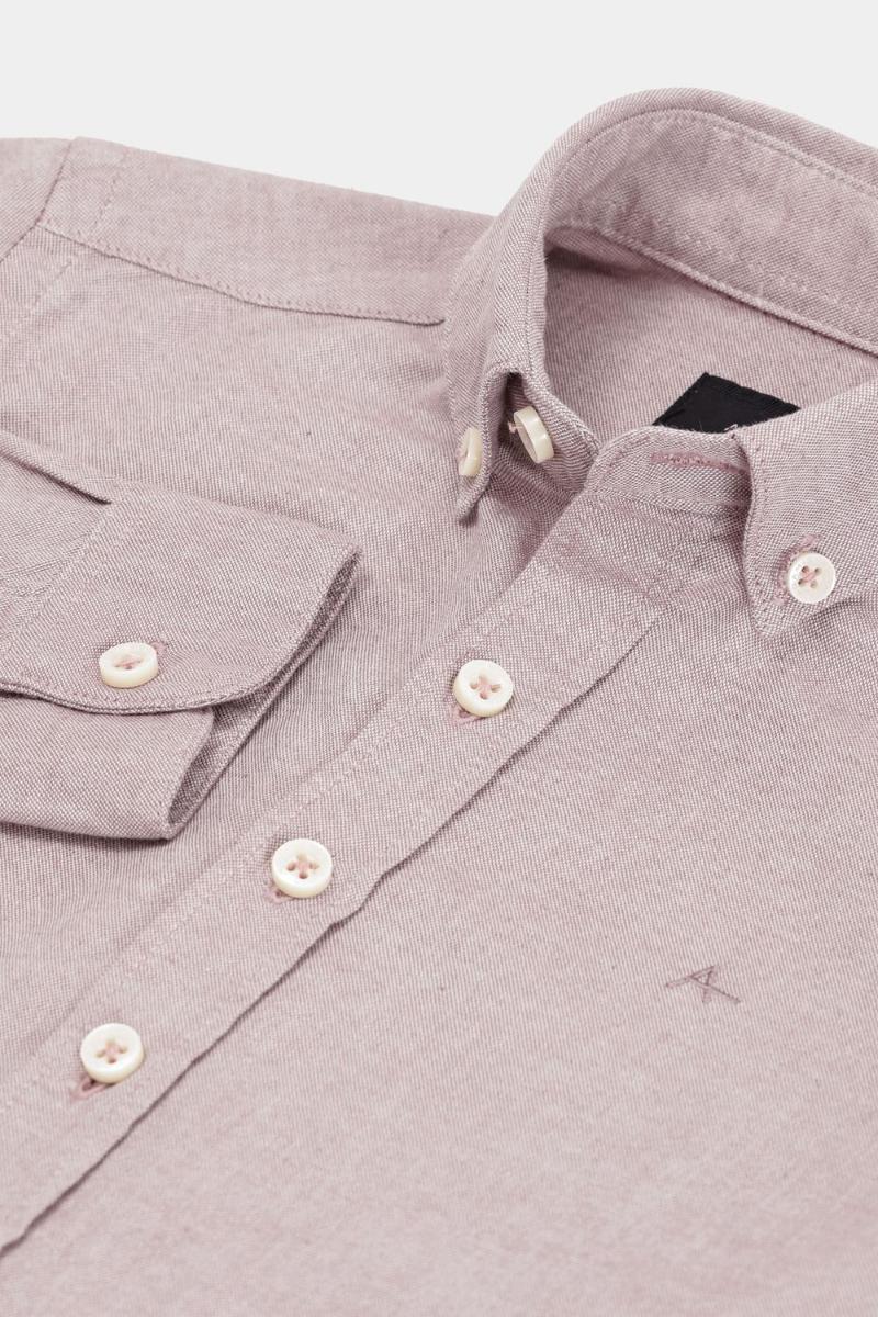 Camisa Aramis Infantil Manga Longa Oxford Rosa Escuro - 3