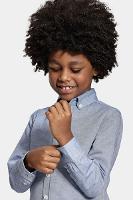 Camisa Aramis Infantil Manga Longa Oxford Azul - 2
