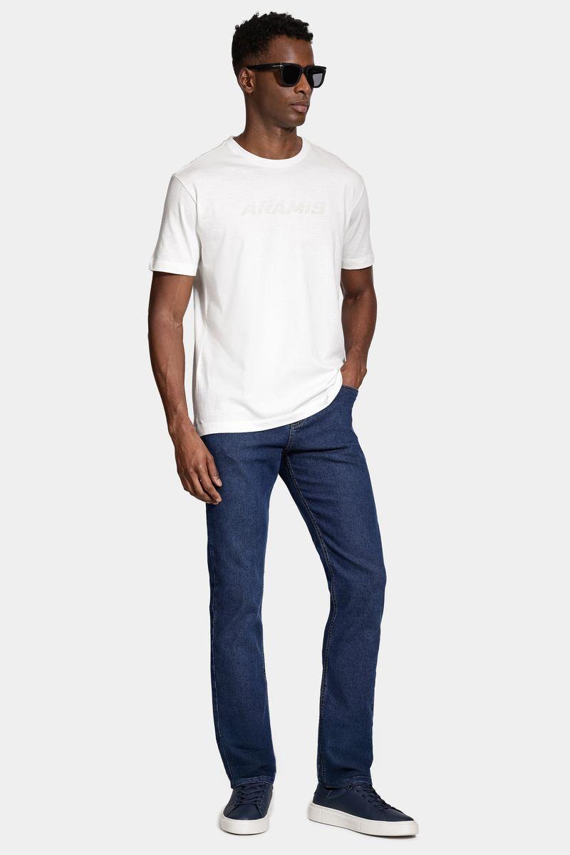 Calça Aramis Jeans Slim Especial Knit Azul Escuro - 2