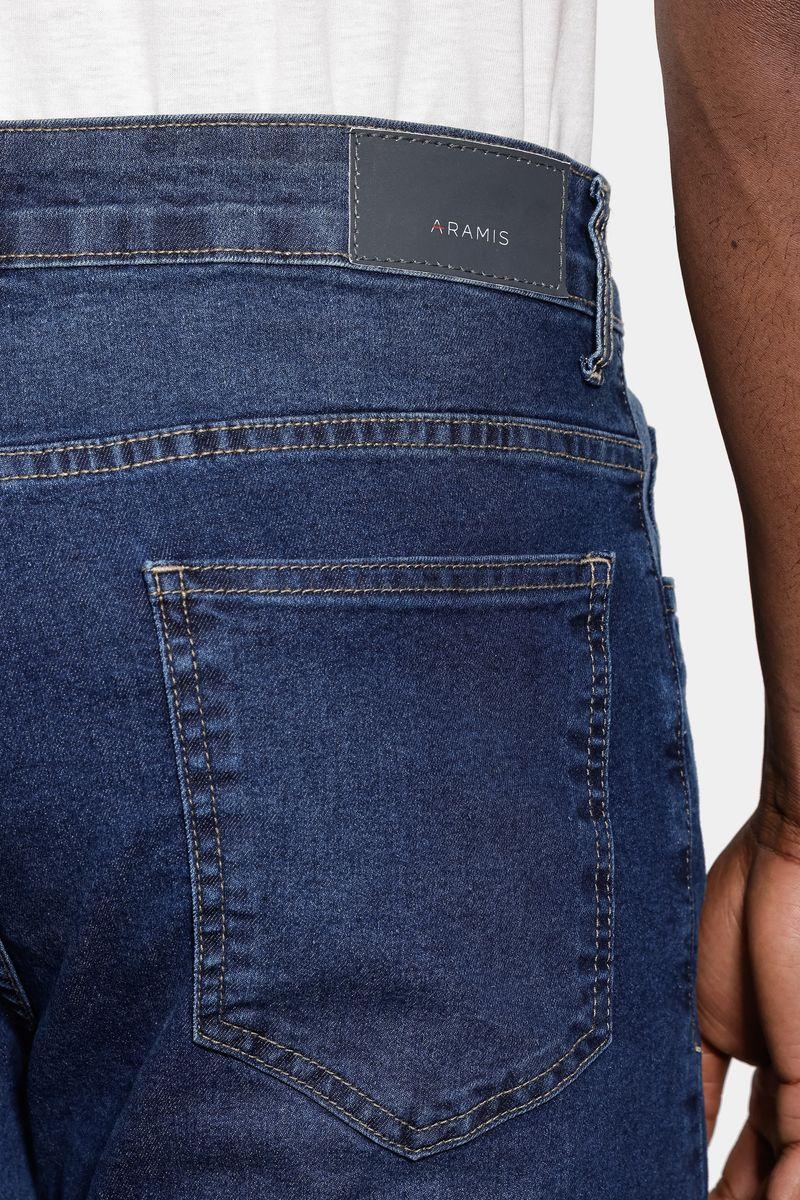 Calça Aramis Jeans Slim Especial Knit Azul Escuro - 4