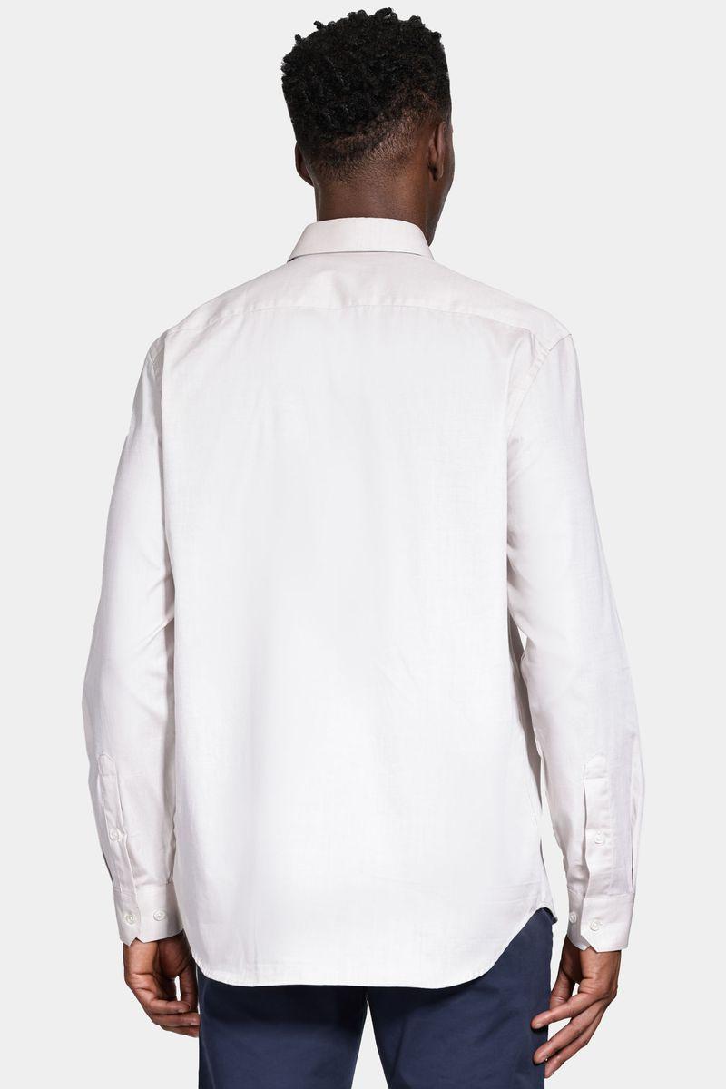 Camisa Aramis Manga Longa Pinpoint Bege - 3