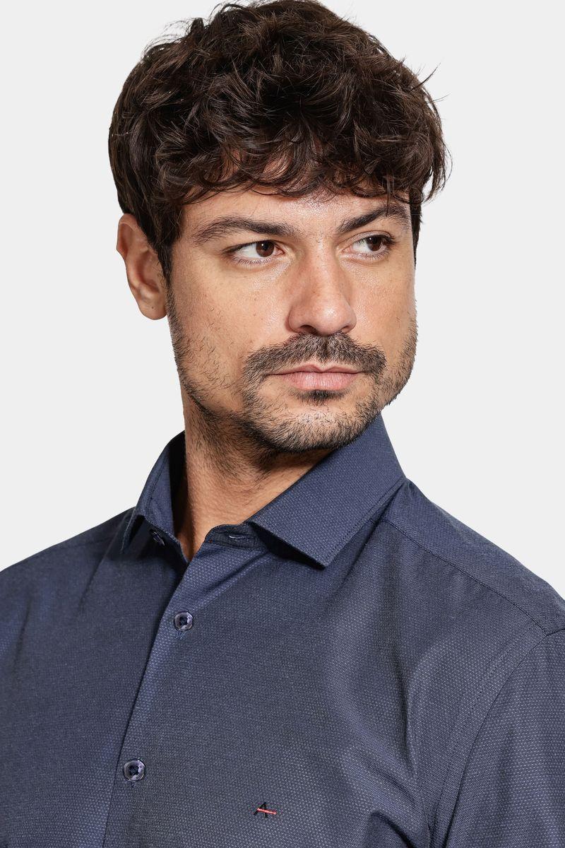 Camisa Aramis Manga Longa Algodão Misto Marinho - 2