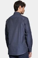 Camisa Aramis Manga Longa Algodão Misto Marinho - 3