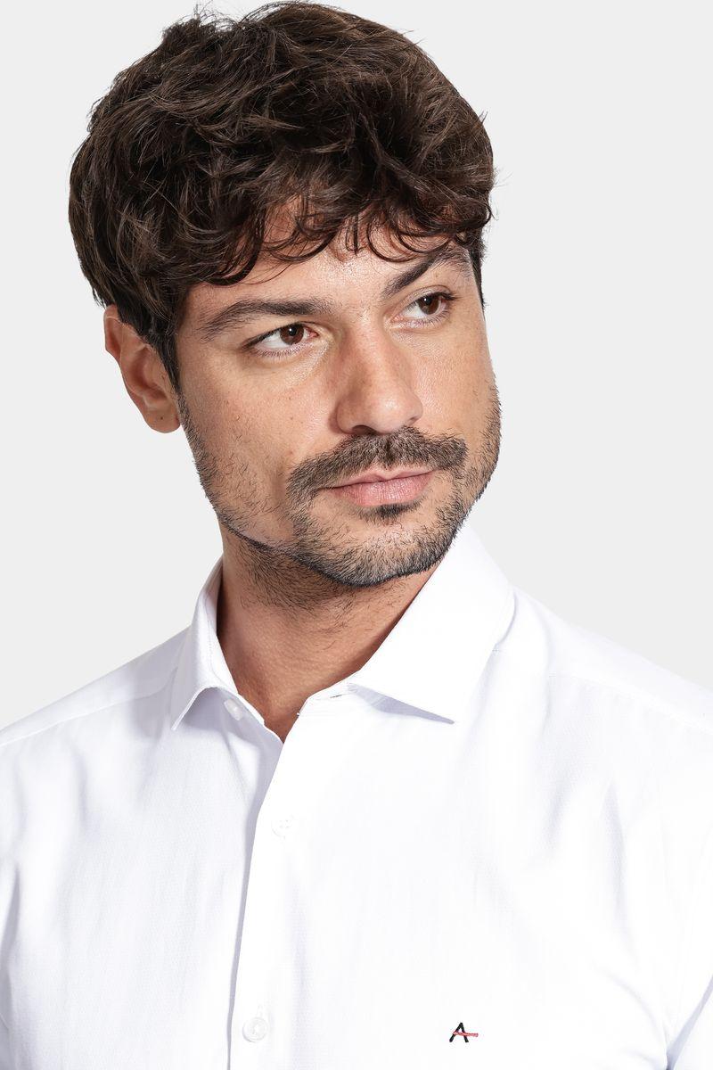Camisa Aramis Manga Longa Algodão Misto Branco - 2