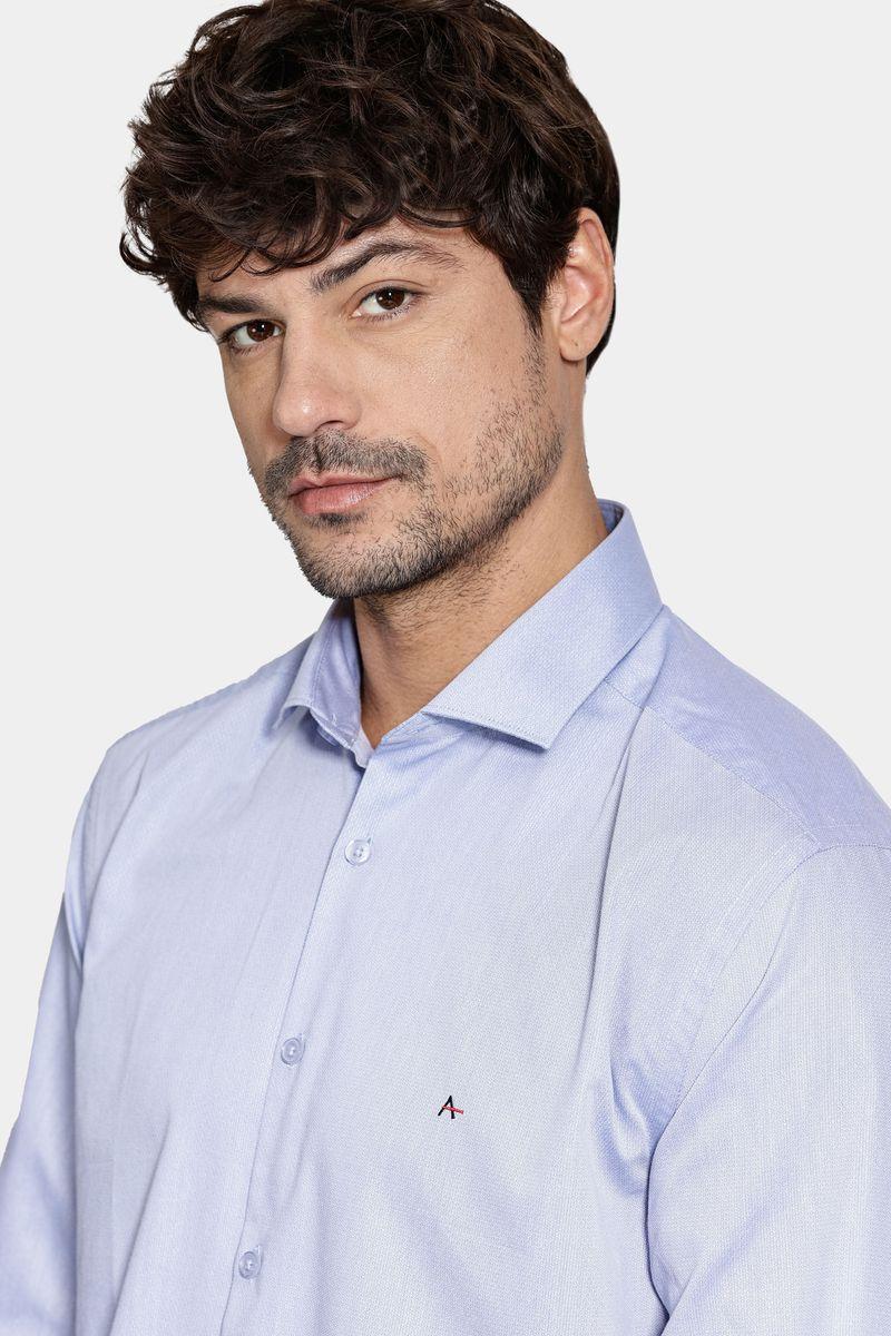 Camisa Aramis Manga Longa Algodão Misto Azul Escuro - 2