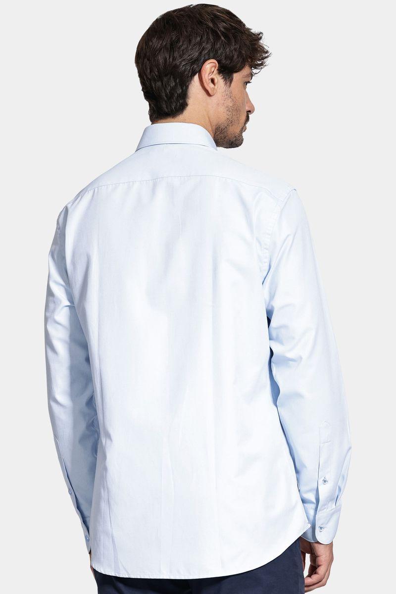 Camisa Aramis Manga Longa Algodão Misto Azul - 3