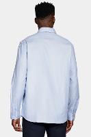 Camisa Aramis Manga Longa Maquinetada Stretch Azul