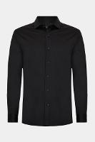 Camisa Aramis Manga Longa Slim Algodão Modal e Seda Preto