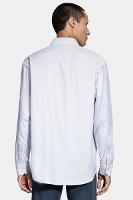 Camisa Aramis Manga Longa Regular Branco e Azul - 3