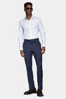 Camisa Aramis Manga Longa Regular Liso Azul e Branco - 2