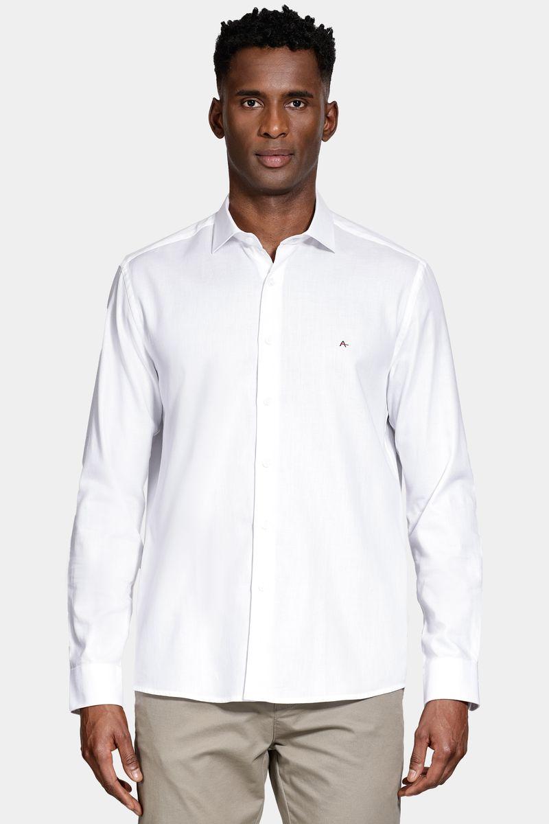 Camisa Aramis Slim Algodão Tricoline Manga Longa Branco - 2