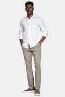 Camisa Aramis Slim Algodão Tricoline Manga Longa Branco - 3