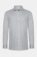 Camisa Aramis Slim Algodão Tricoline Manga Longa Cinza - 1