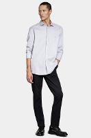 Camisa Aramis Slim Algodão Tricoline Manga Longa Cinza - 3