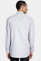 Camisa Aramis Slim Algodão Tricoline Manga Longa Cinza - 5