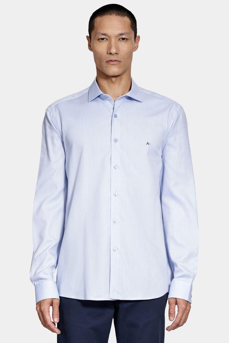 Camisa Aramis Slim Algodão Tricoline Manga Longa Azul - 2