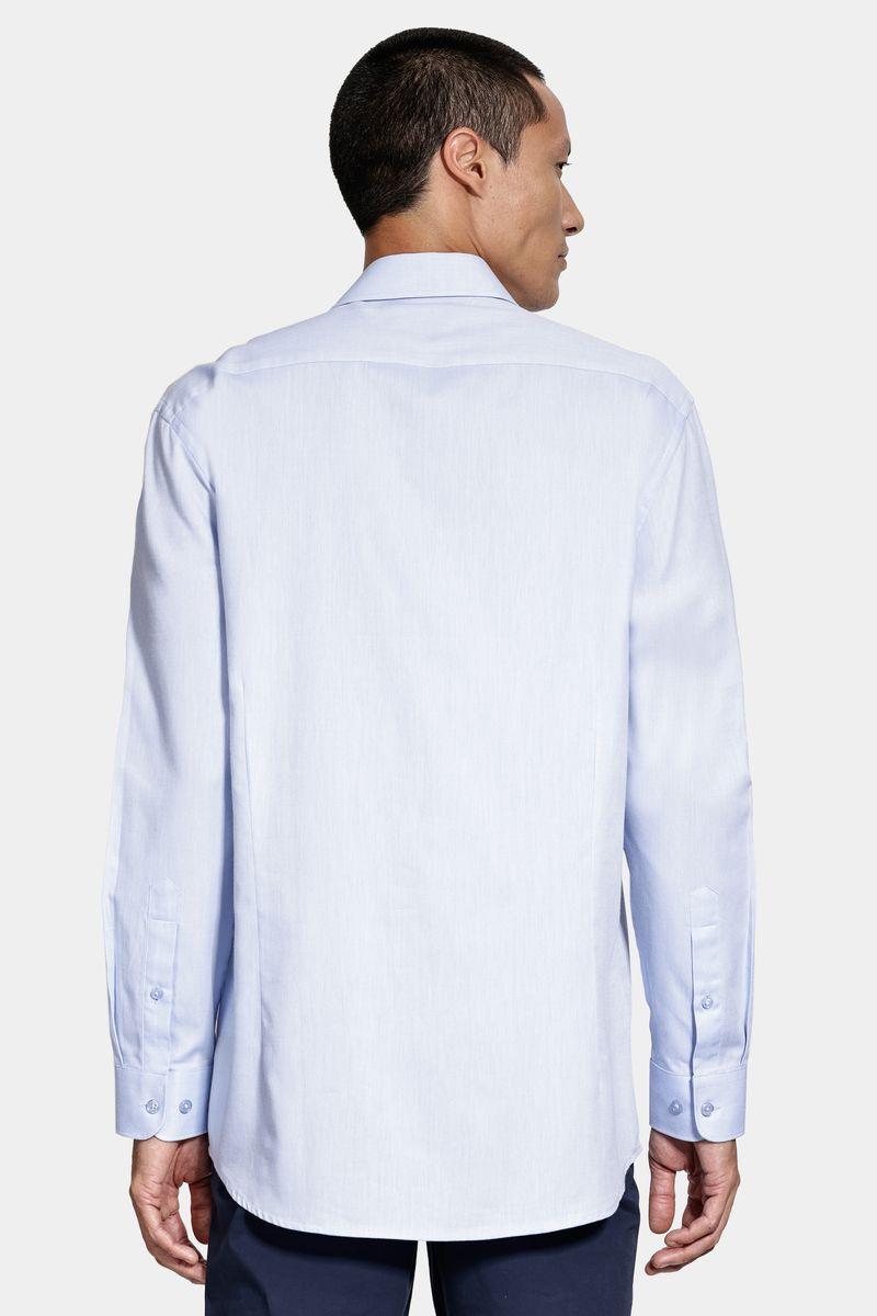 Camisa Aramis Slim Algodão Tricoline Manga Longa Azul - 5