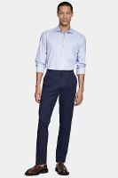 Camisa Aramis Slim Algodão Tricoline Manga Longa Azul - 3