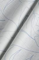 Camisa Aramis Regular Algodão Manga Curta Branco e Azul - 5