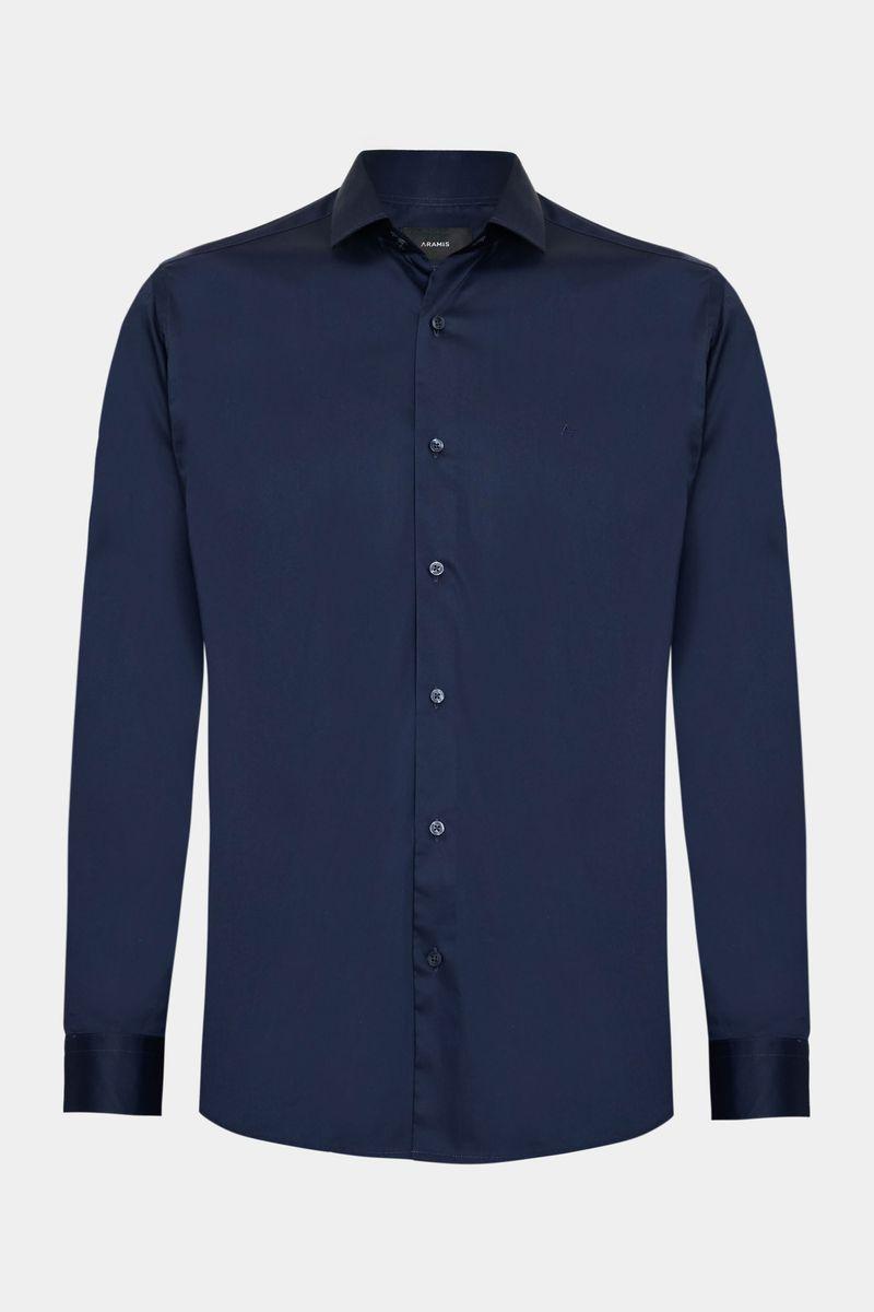 Camisa Aramis Manga Longa Tech Cotton Blend Marinho - 4
