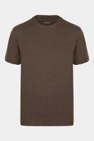 Camiseta Aramis Algodão Flamê Manga Curta Caqui - 4